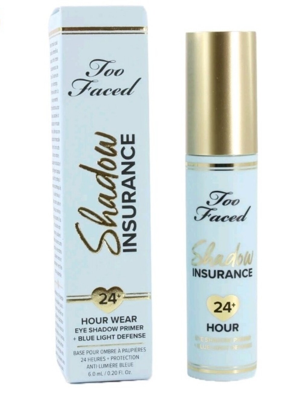 TOO FACED SHADOW INSURANCE 24+ HOUR WEAR EYE PRIMER BASE .20 OZ / 6 ML NIB
